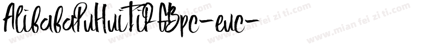 AlibabaPuHuiTiR GBpc-euc字体转换